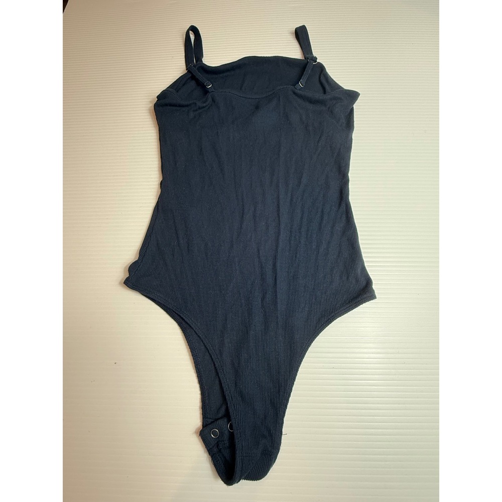 Hollister California Slim Tank Navy Blue Ribbed Bodysuit - Women's Size S - Picture 5 of 6
